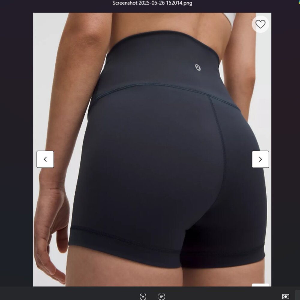 Wunder Train High-Rise Navy Blue Short - Size 6 - NEW without tags